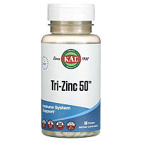 Цинк KAL "Tri-Zinc 50" для поддержки иммунной системы, 50 мг (90 таблеток)