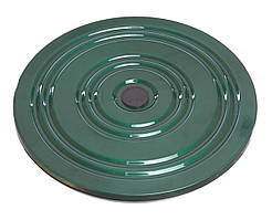 Диск здоров'я (диск Грація) металевий Sportko, діаметр 28 см, різний. кольору зелений із білим
