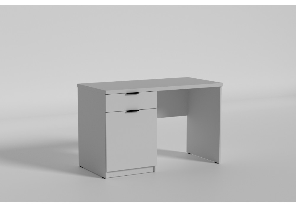 Письменный однотумбовый стол с ящиком Junior Джуниор столешница 32 мм ДСП Белое Дерево Luxe Studio - фото 2 - id-p2075890857
