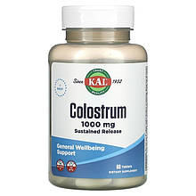Молозиво KAL "Colostrum" тривале вивільнення, 1000 мг (60 таблеток)