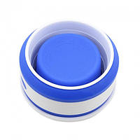 Кружка туристическая (складная/силиконовая), стаканчик силиконовый, кружки для похода. Цвет: синий