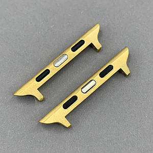 Кріплення для годинника Apple Watch 42 / 44 / 45 мм золоте (2 шт)