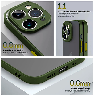 Чохол Matte Armor Samsung A22 5G Khaki — Yellow, фото 3