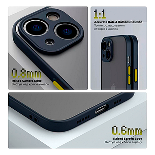 Чохол Matte Armor Samsung A14 4G/5G Blue — Yellow, фото 3