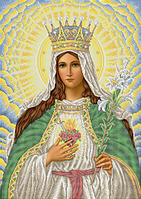 Икона для вышивки бисером Непорочное Сердце Марии. Цена указана без бисера