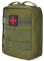 Тактическая аптечка, армейская сумка для медикаментов хаки Salex Тактична аптечка, армійська сумка для
