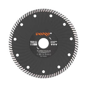 Алмазний диск Dnipro-M 150 22,2 мм Turbowave