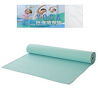 Йогамат, килимок для йоги MS1847 матеріал ПВХ (Блакитний) Salex