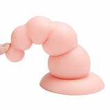 Анальна піраміда на присосці 14 см, Пробка Тілесна для фістингу з п'яти кульок різного діаметру, Інтимні іграшки, фото 5