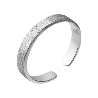 Срібна каблучка на верхню фалангу Місячна поверхня без камінців