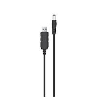 Кабель живлення ACCLAB USB - DC (M/M), 5.5х2.5 мм, 12V, 1A, 1 м, Black (1283126552847)