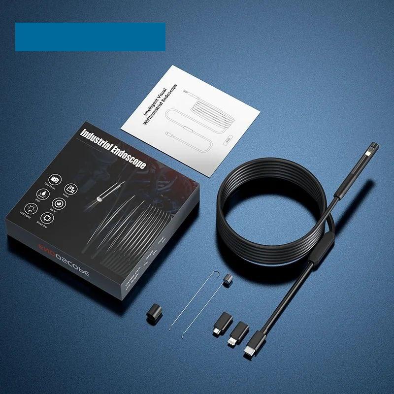 Ендоскопічна камера 3в1 Inskam IP68 з 2 лінзами для iPhone, iPad, iOS, Android Ø 8 мм жорсткий 1 м., фото 1