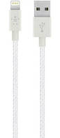 Кабель Belkin Mixit Metallic USB-Lightning, 1.2 м White (F8J144-04-WHTTM)