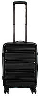 Малый чемодан из поликарбоната, ручная кладь 36L Horoso черный Salex Мала валіза з полікарбонату, ручна