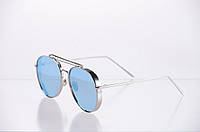 Блакитні жіночі окуляри на літо для жінок сонцезахисні очки Salex