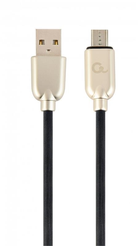 Кабель Cablexpert (CC-USB2R-AMmBM-1M) USB 2.0 A - microUSB, преміум, 1м, чорний