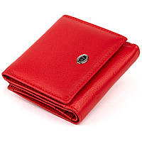 Компактный женский кошелек ST Leather Красный Salex Компактний гаманець жіночий ST Leather Червоний
