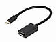 Адаптер Cablexpert USB Type-C - DisplayPort (M/F), 0.15 м, чорний (A-CM-DPF-02), фото 2