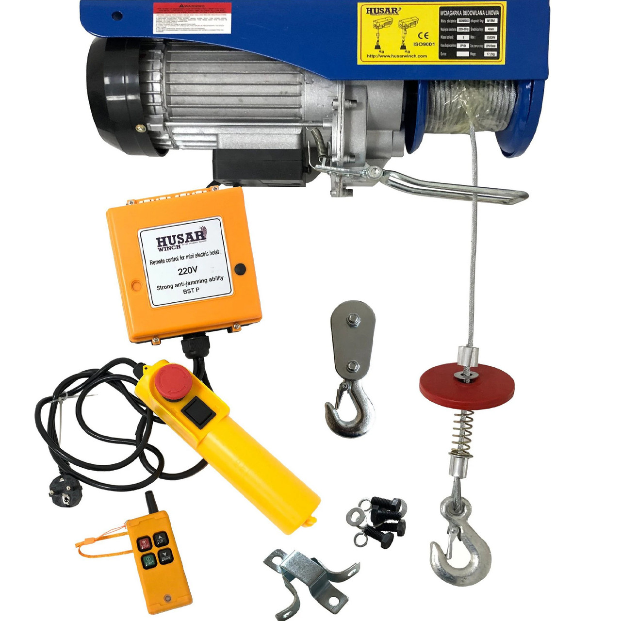 Тельфер електричний BST P 150/300 з пультом бездротовим Husar Winch