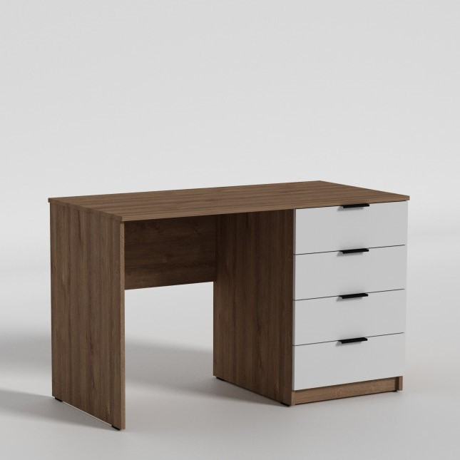 Письмовий стіл із 4 ящиками однотумбовий Junior Джуніор ДСП 16 мм колір на вибір Luxe Studio, фото 1