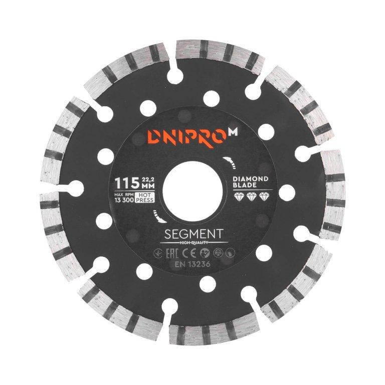 Алмазний диск Dnipro-M 115 мм 22,2 мм Segment, фото 1