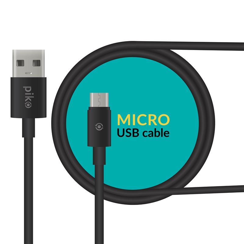 Кабель Piko CB-UM12 USB-microUSB 2 м Black (1283126493881), фото 1