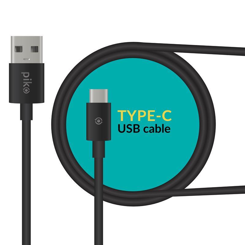 Кабель Piko CB-UT11 USB — USB Type-C (M/M), 1.2 м, Black (1283126489174)
