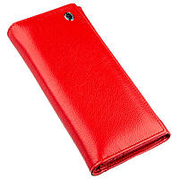 Женский вместительный кошелек ST Leather Красный кошельок Salex Жіночий місткий гаманець ST Leather Червоний