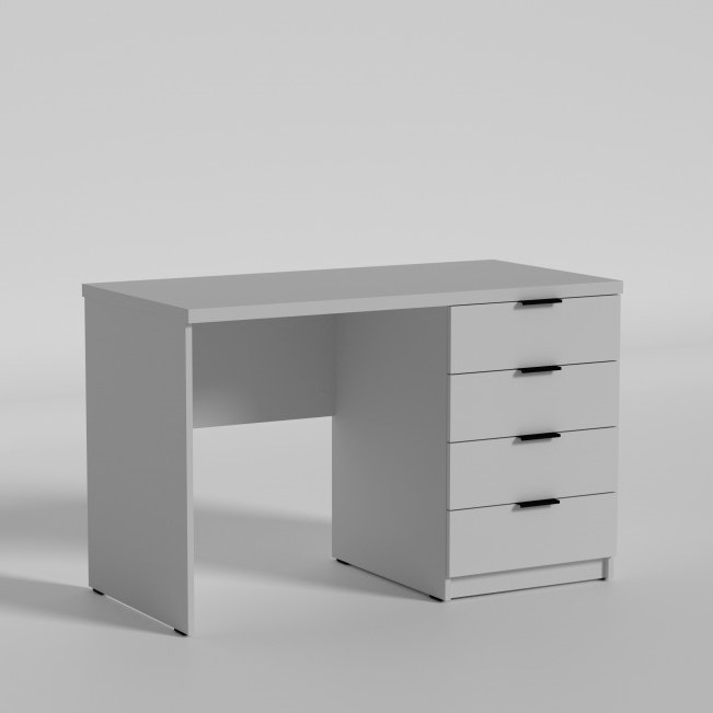 Письменный стол ученический с 4 ящиками столешница 32 мм Junior Джуниор ДСП Белое Дерево Luxe Studio - фото 1 - id-p2075986198