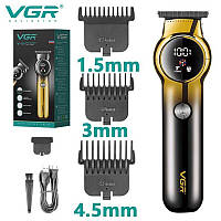 Триммер VGR V-989 профессиональный мужской триммер для ухода за бородой и волосами Salex Тример VGR V-989