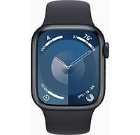 Смарт-часы Apple Watch Series 9 GPS 41mm Midnight Aluminium Case with Midnight Sport Band M/L (MR8X3)