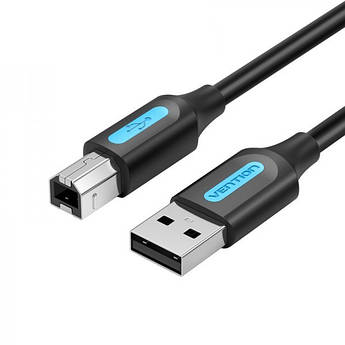 Кабель для принтера Vention USB — USB Type-B (M/M), 1 м, Black (COQBF)