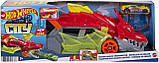 Автовоз Хот Вілс Дракон з машинкою Hot Wheels Toy Car Track Set City Dragon Launch Transporter GTK42, фото 2