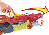 Автовоз Хот Вілс Дракон з машинкою Hot Wheels Toy Car Track Set City Dragon Launch Transporter GTK42, фото 5