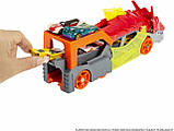 Автовоз Хот Вілс Дракон з машинкою Hot Wheels Toy Car Track Set City Dragon Launch Transporter GTK42, фото 7