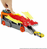 Автовоз Хот Вілс Дракон з машинкою Hot Wheels Toy Car Track Set City Dragon Launch Transporter GTK42, фото 8