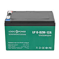 Тягова акумуляторна батарея AGM LogicPower LP 6-DZM-12 12 V 12 Ah (bbx)