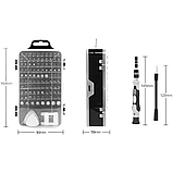 Набір викруток 115 в 1, багатофункціональний інструмент для ремонту техніки, фото 2