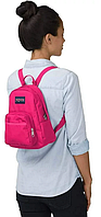 Маленький молодежный рюкзак 10L Jansport Half Pint малиновый Salex Маленький молодіжний рюкзак 10L Jansport