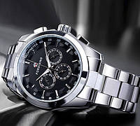 Мужские механические наручные часы Forsining S899 люкс качество механика Серебро Salex Чоловічий механічний
