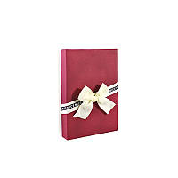 Подарочная коробка упаковочная картонная Lesko 07 Small Красный (bbx)