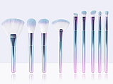 Набір косметичних пензлів незвичайного дизайну для макіяжу, 10 штук, фото 4