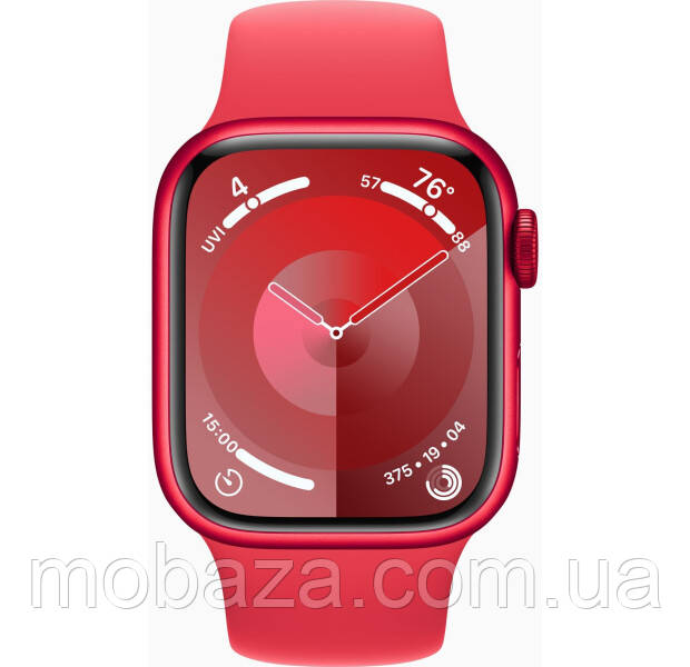 Смарт-часы Apple Watch Series 9 GPS 41mm Red Aluminium with Red Sport Band S/M (MRXG3)