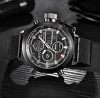 Военные мужские наручные часы для мужчины черный Salex Військовий чоловічий наручний годинник для чоловіка