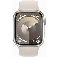 Смарт-часы Apple Watch Series 9GPS 41mm Starlight Aluminium Case with Starlight Sport Band M/L (MR8U3)