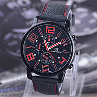 Мужские спортивные часы силикон Красный Salex Чоловічі спортивні годинник силікон Червоний