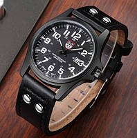 Мужские наручные часы черные Soki Salex Чоловічий наручний годинник чорний Soki