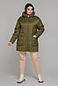 Практичная жіноча утеплена куртка на весну, великі розміри, фото 8