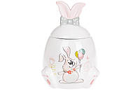 Сахарница керамическая с ложкой с объемным рисунком LI100369 "Веселый кролик" BonaDi (bbx)