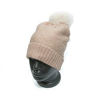 Женская шапка Zara Бледно-розовая 1323-742-942 (bbx)